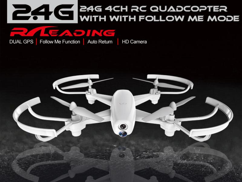 RC123 - 2.4G Double GPS Follow Me Drone with Camera
